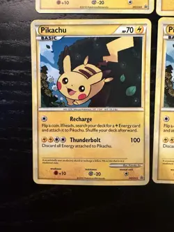 Pokemon TCG Pikachu HGSS03 HeartGold SoulSilver Set Lot of 4 English - Image 4