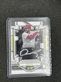 2023 Topps Tier One - Break Out Autographs Bronze Ink #BOA-DHA2 Darick Hall /10! - Image 1
