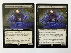 Postmortem Professor x 2 ~ 1 Extended Art ~ Secrets of Strixhaven ~ Mtg - Image 1
