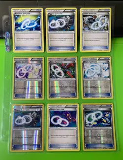 Pokemon Binder Collection Trainer Spirit Link Cards XY Era Reverse Holo Regular - Image 1