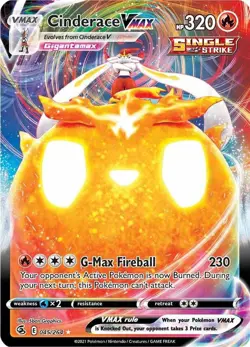Cinderace VMAX - SWSH08: Fusion Strike NM Pokemon Card - Image 1
