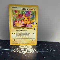 Pokemon TCG Wotc 1995-1998 Birthday Pikachu 24/53 Promo Holo English 50 HP - Image 1