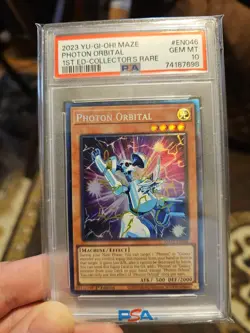 2023 PSA 10 MAZE-EN046 Photon Orbital Collector's Rare 1st Ed GEM MINT YUGIOH - Image 1