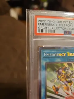 Yugioh Emergency Teleport PSA 10 GRCR-EN-055 Collector's Rare POP 4 - Image 3