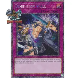 Yugioh! 1x Dimension Wall RA04-EN127 Platinum Secret Rare 1st Ed NM - Image 1