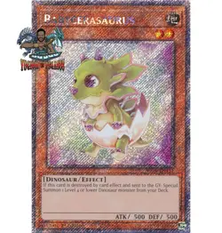 Yugioh! 1x Babycerasaurus RA04-EN131 Platinum Secret Rare 1st Ed NM - Image 1