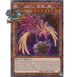 Yugioh 1x Phoenixian Cluster Amaryllis RA04-EN136 Platinum Secret Rare 1st Ed NM - Image 1