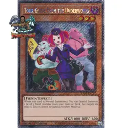 Yugioh! 1x Tour Guide From the Underworld RA04-EN157 Platinum Secret Rare NM - Image 1