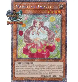 Yugioh! 1x Madolche Anjelly RA04-EN215 Platinum Secret Rare 1st Ed NM - Image 1