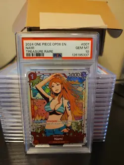 2024 One Piece OP06 EN Nami #007 PSA 10 Treasure Rare Card - Image 1