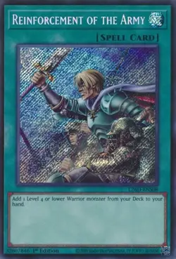 Yugioh - Reinforcement of the Army - ENS08 Secret Rare 1st Edition - Image 1