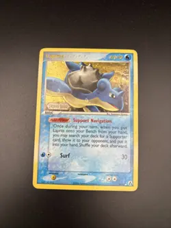 Pokemon TCG Lapras 8/92 Legend Maker Stamped Reverse Holo WITH SWIRL 🌀 MP - Image 1