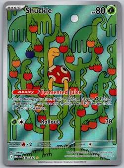 Shuckle 136/132 Illustration Rare Mega Evolution Pokemon Holo Near Mint - Image 1