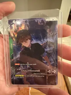 Gundam Card Game Duo Maxwell GD01-090 R+ Foil Alternate Art Alt Newtype Rising - Image 1