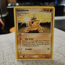 Sandshrew Pokemon TCG EX Delta Species Common Card #82/113 - Image 1