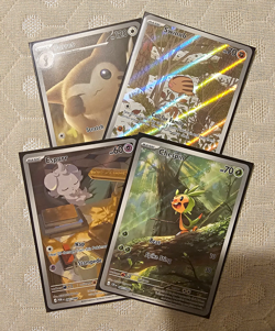 Pokemon TCG Pokemon GO Holo 4-Card Lot Furret Swinub Espurr Chespin English - Image 1