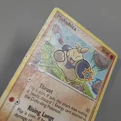 Makuhita 65/107 Common Pokemon EX Deoxys 2005 TCG Card Era Damaged Non-Holo - Image 5