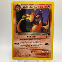 Dark Charizard 21/82 Team Rocket Rare Pokemon Card MP - Image 1