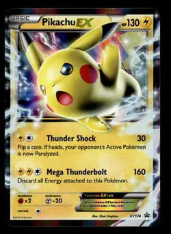 Pikachu EX XY174 Promo Holo XY Promo Pokemon Card - Image 2
