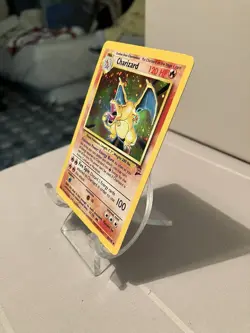 Pokemon Charizard 2nd Edition 2000 Holographic Card, 4/130 - LP - Image 3