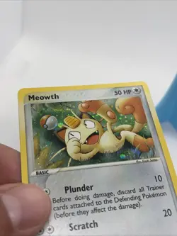 Pokemon Card - Meowth 013 Holo Foil Nintendo Black Star Promo Pokemon Card Swirl - Image 3