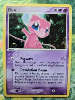 Mew - Nintendo Black Star Promo 040 Trainer's Challenge Set Holo Pokemon Card MP - Image 1