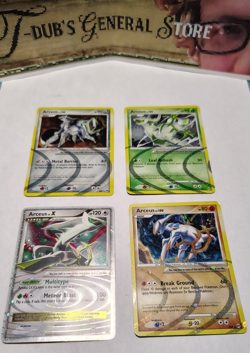 Pokemon Arceus 4-Card Lot - AR2 AR8 AR9 & Arceus LvX 95/99 - Platinum 2009 LP/NM - Image 1