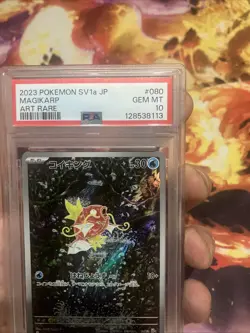 PSA 10 Gem Mint Magikarp 080/073 Triplet Beat SV1a AR Art Rare Japanese POKEMON - Image 5