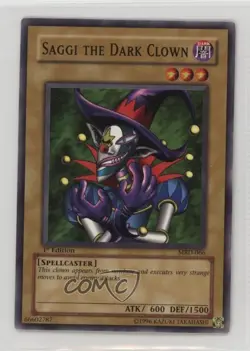 Saggi the Dark Clown 1st Ed. YuGiOh Metal Raiders #MRD-066 2002 - Image 1