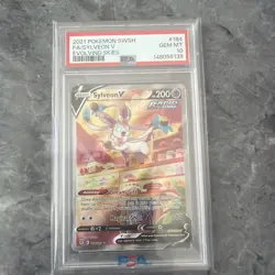 2021 Pokemon SWSH FA/Sylveon V Evolving Skies #184 PSA 10 GEM MT - Image 1