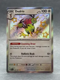 Pokemon - 200/091 Dodrio SV PAF Paldean Fates Shiny Rare Holo NM TCG - Image 1