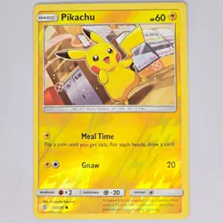 Pikachu 55/236 Unified Minds Reverse Holo Common Pokemon Card TCG English LP - Image 1