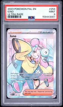 Pokemon TCG Iono Scarlet & Violet Paldea Evolved Holo Ultra Rare 254/193 Psa 9 - Image 1