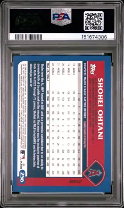 2023 TOPPS ARCHIVES #256 SHOHEI OHTANI PSA 7 - Image 2