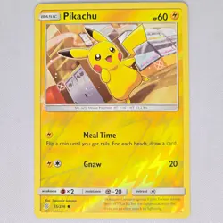 Pikachu 55/236 Unified Minds Reverse Holo Common Pokemon Card TCG English LP - Image 1