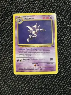 Pokemon TCG Haunter Fossil Unlimited Rare Non-Holo Card 21/62 LP - Image 1
