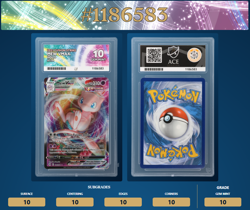 Mew VMAX 114/264 Pokemon Fusion Strike ACE 10 *Perfect Subgrades* - Image 3