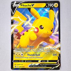 Pikachu V SWSH061 Sword & Shield Black Star Promo Holo Pokemon Card TCG NM - Image 1