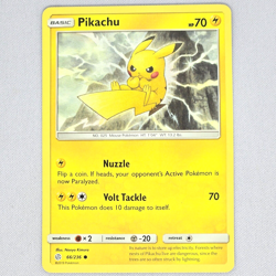 Pikachu 66/236 Cosmic Eclipse Non Holo Common Pokemon Card TCG English NM - Image 1