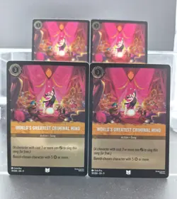 Disney Lorcana World's Greatest Criminal Mind 30/204 Fabled Uncommon Foil 4 Card - Image 1