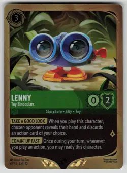 Lenny - Toy Binoculars Holo Promo Disney Lorcana Promo Cards 49 Lorcana NM - Image 1