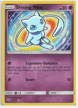 Shining Mew 40/73 Shining Legends Holo Rare Pokemon Card - Image 1