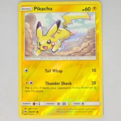 Pikachu 40/147 Burning Shadows Reverse Holo Common Pokemon Card TCG English LP - Image 1