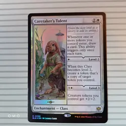 Magic: The Gathering Cards - Bloomburrow ~ Rare ~ Caretaker's Talent (Foil) - Image 1