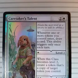 Magic: The Gathering Cards - Bloomburrow ~ Rare ~ Caretaker's Talent (Foil) - Image 2