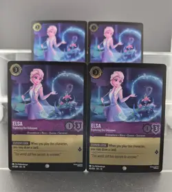 Disney Lorcana Elsa - Exploring the Unknown 45/204 Whispers Well 4 Cards Foil - Image 1