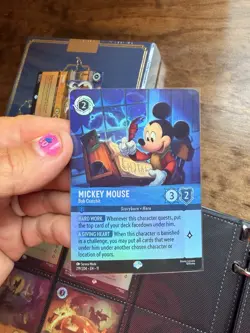 Disney Lorcana Mickey Mouse Bob Cratchit EPIC FOIL 219/204 EN 11 Winterspell NM - Image 1
