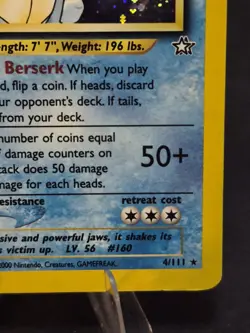 Feraligatr 4/111 Neo Genesis Unlimited Holo Rare - Image 5