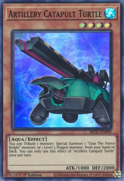 Artillery Catapult Turtle - Super Rare YUGIOH Card Mint / Near Mint Condition - Image 1