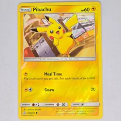 Pikachu 55/236 Unified Minds Reverse Holo Common Pokemon Card TCG English LP - Image 1